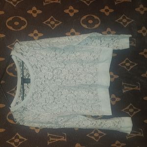 Long sleeve white lace shirt by Rue 21